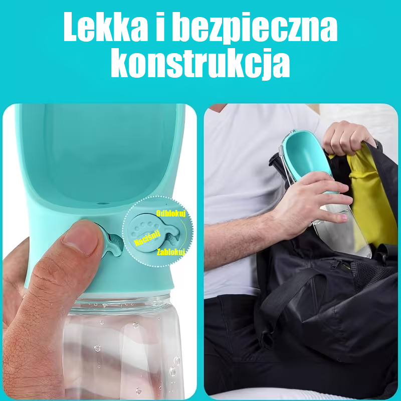 Sipper - Przenośny bidon z pojemnikiem na karmę